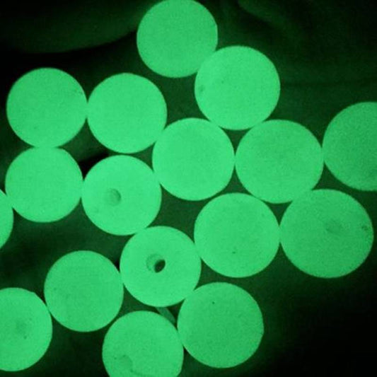 200 pcs Polystyrene resin round luminous beads