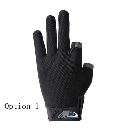 2 pairs Thin sun protection gloves with two fingers exposed