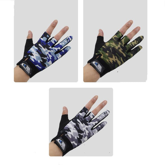 2 pairs Spring and summer camouflage color gloves