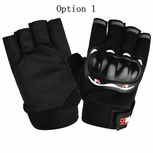 2 pairs Non-slip fishing gloves with all fingers exposed