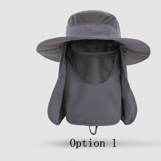 2 pcs Outdoor sun protection breathable foldable hats