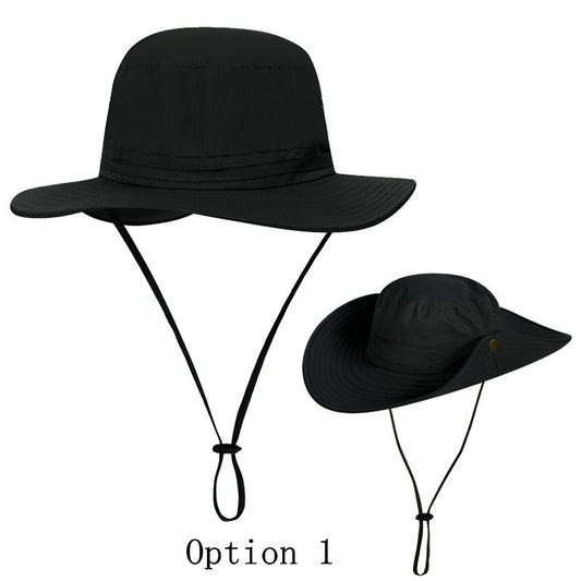 2 pcs cuffed sunshade fishing hat