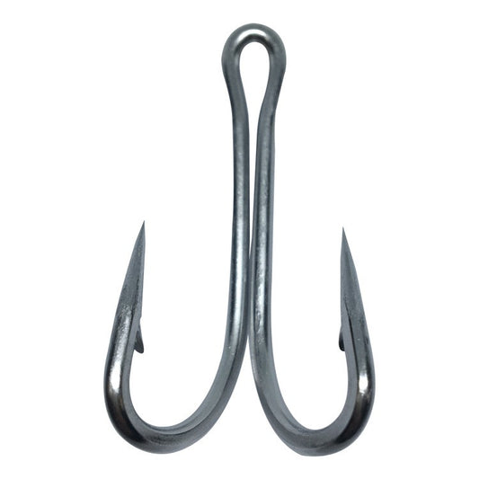 100pcs stainless steel double fishing hook