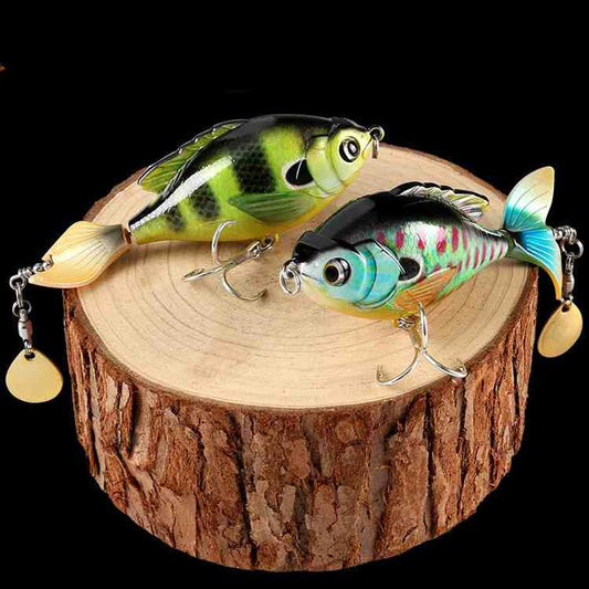 2pc 16.9g 9.5cm whopper plopper lure with spinner