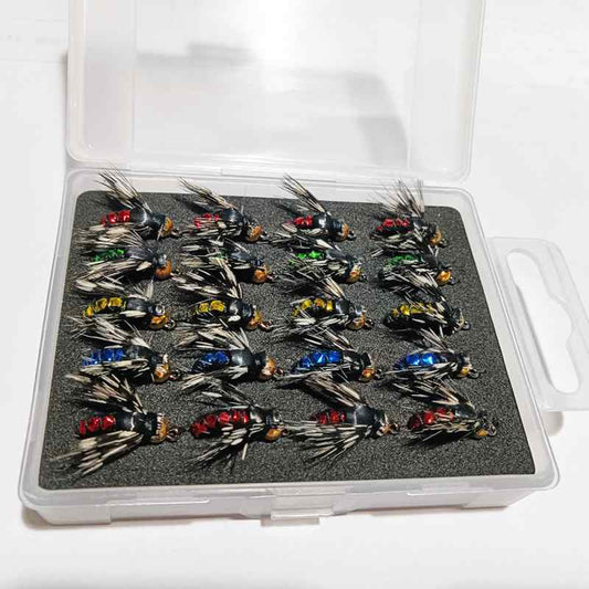 2  lots fly fishing lures-20pcs flies in one lot