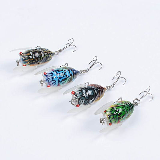 2 pcs 5cm 6.2g insect bionic lure with a cicada shape
