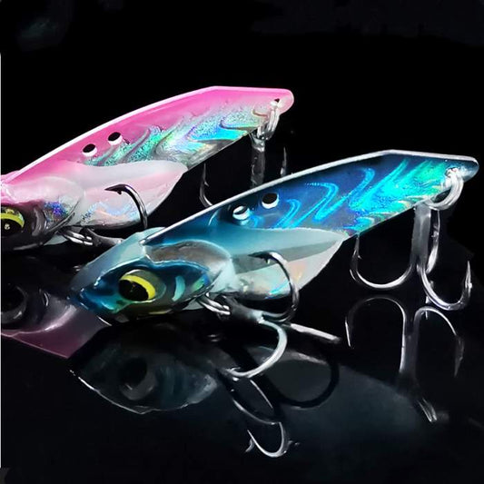 2pc 5/7/10/14g metal vibrating blade fishing lure with spinner