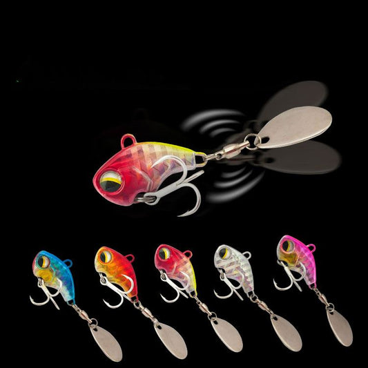 5pc 6.5/10/15/20g metal VIB submersible fishing lure with spinner tail