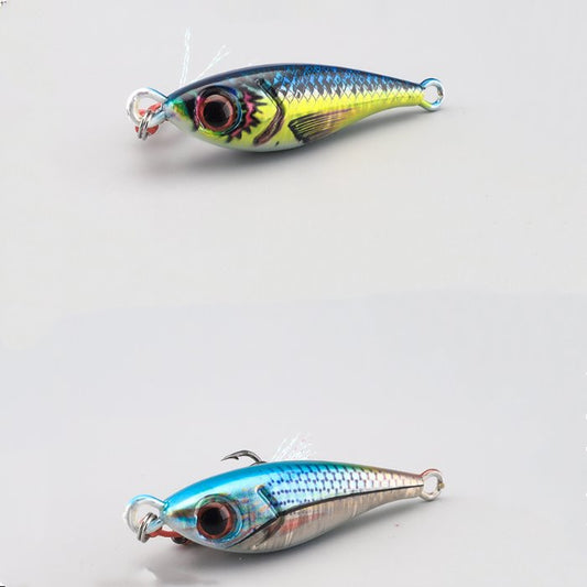 2pcs 10/15/20/30/40/60/80g metal Jig lures without Hook
