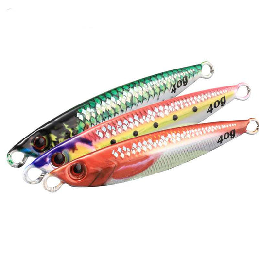 2pcs 20/30/40/60/80g metal Jig lures without Hook